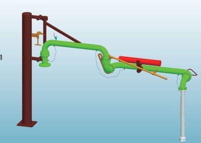福建南平客戶定制采購的一批鹽酸和硫酸裝車用裝車鶴管已通過物流發往使用現場(1)