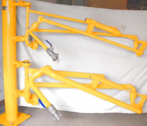 吉林公主嶺客戶定制采購的一批AL2543不銹鋼液氨鶴管已通過物流發往使用現場(圖1)